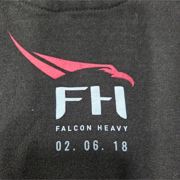 SpaceX Falcon Heavy 2018 Starman Mission Hoodie SIZE LARGE - Picture 5 of 10
